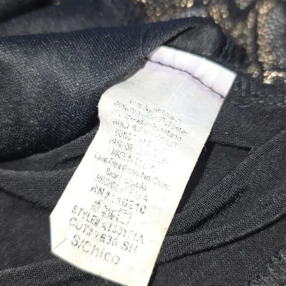 Alt B Womens Small Peplum Top Metallic Lace Romantic Soft Glam Dark Feminine - Picture 10 of 11